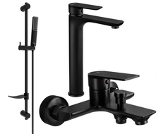 Mexen Alfa DF72 set de baie, negru - 745713DF72-70