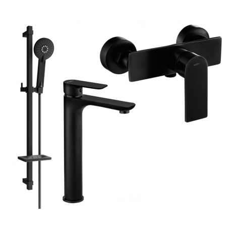 Mexen Alfa Set de duș DQ40, negru - 745714DQ40-70