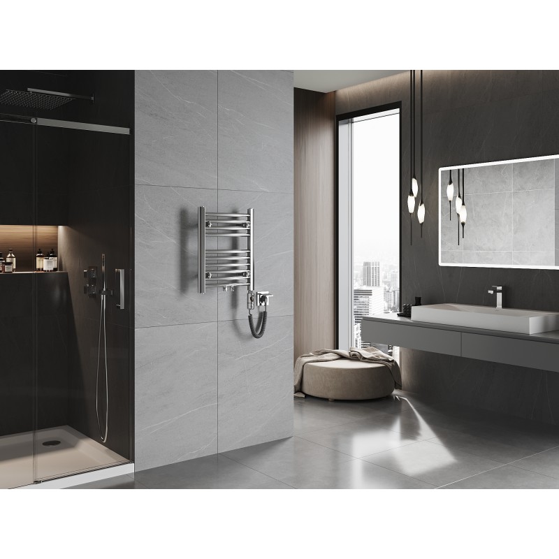 Mexen Ares elektromos radiátor 500 x 400 mm, 300 W, króm - W102-0500-400-2300-01