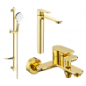 Set de cadă Mexen Milo DF05, auriu - 71313DF05-50