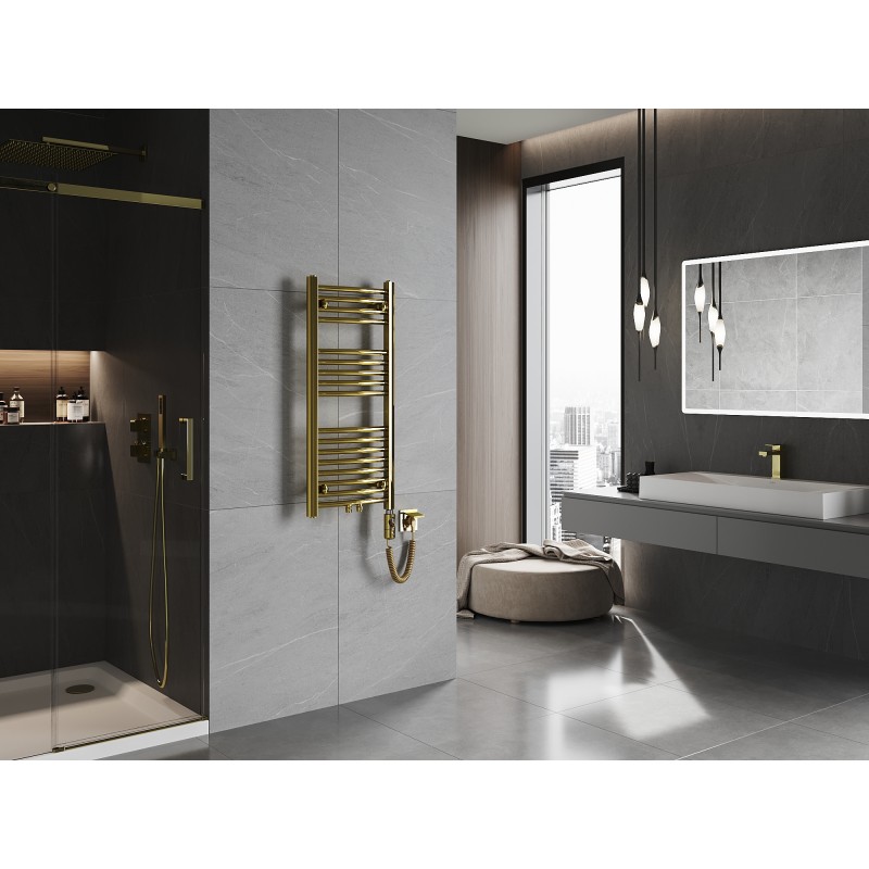 Mexen Ares elektromos fűtőtest 900 x 400 mm, 300 W, arany - W102-0900-400-2300-50