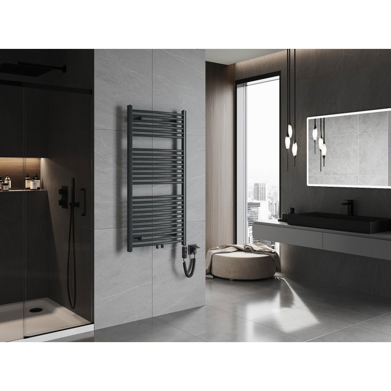 Mexen Ares elektromos radiátor 1200 x 600 mm, 600 W, antracit - W102-1200-600-2600-66