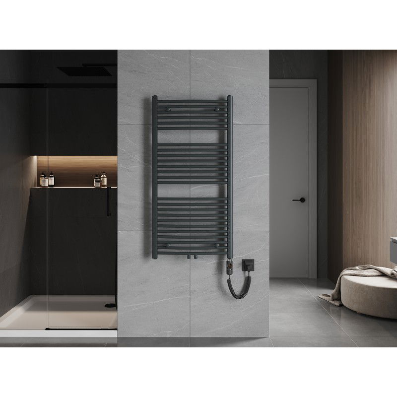 Mexen Ares elektromos radiátor 1200 x 600 mm, 600 W, antracit - W102-1200-600-2600-66