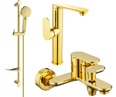 Mexen Milo Set pentru cadă DF40, auriu - 713153DF40-50