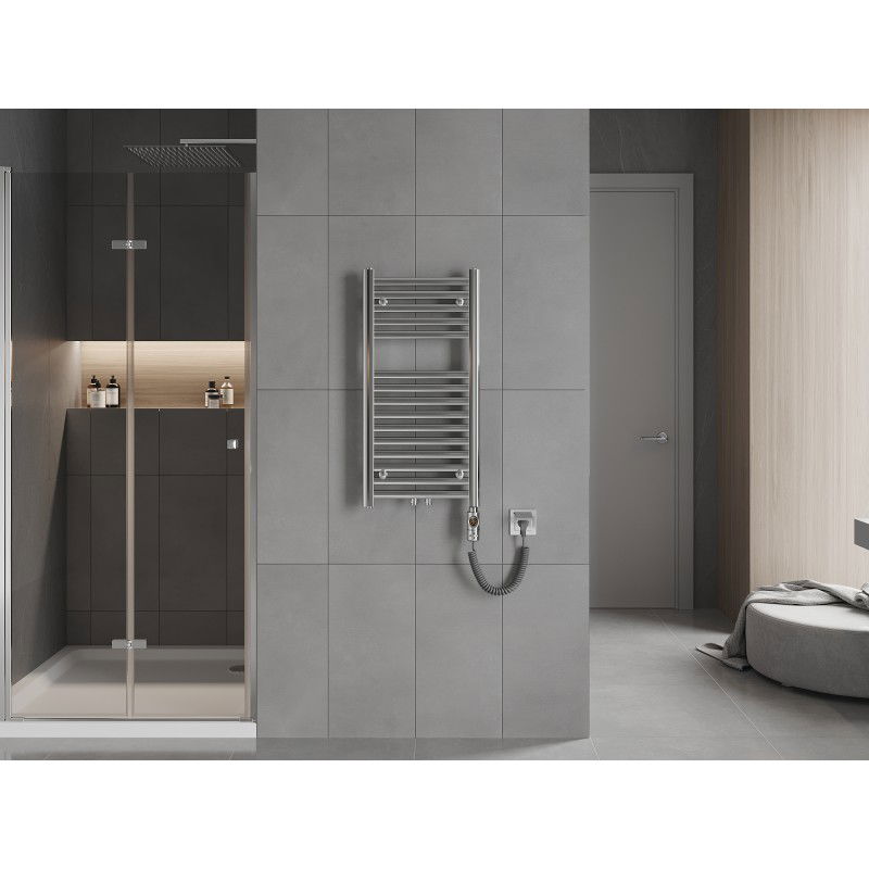 Mexen Hades elektromos radiátor 800 x 400 mm, 300 W, króm - W104-0800-400-2300-01