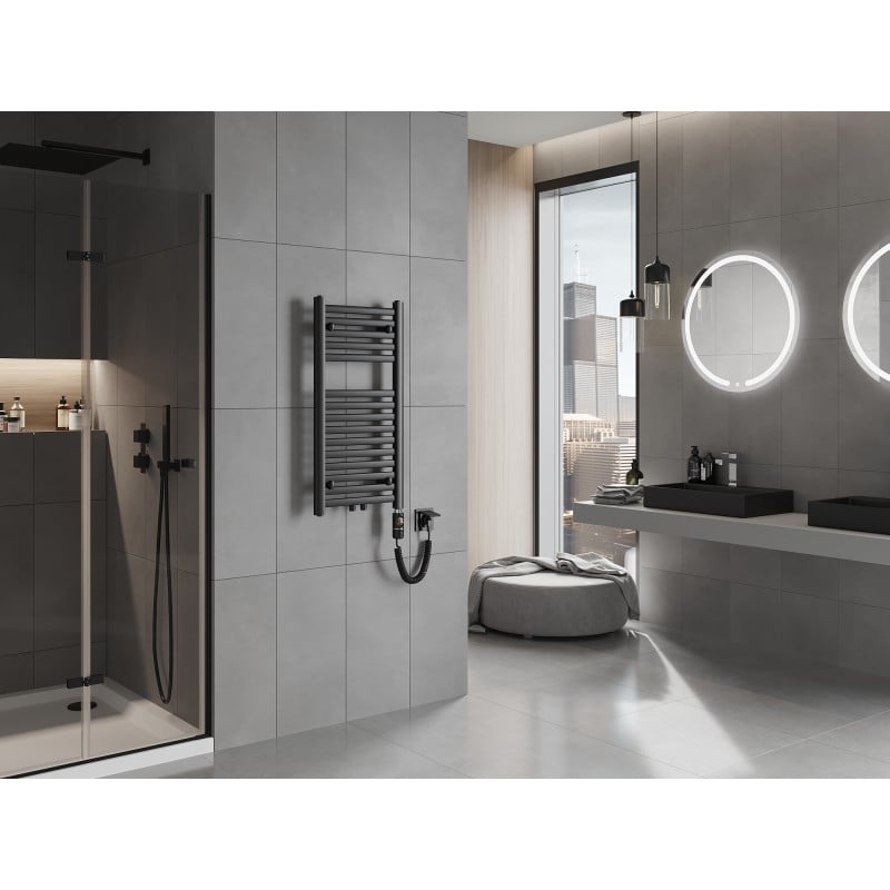 Mexen Hades elektromos radiátor 800 x 400 mm, 300 W, fekete - W104-0800-400-2300-70