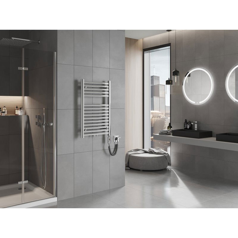 Mexen Hades elektromos radiátor 800 x 500 mm, 300 W, króm - W104-0800-500-2300-01