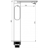 Mexen Milo DF05 set cadă, Aurie - 713153DF05-50