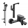 Mexen Milo DF05 set cadă, Neagră - 713153DF05-70