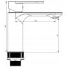 Mexen Milo DF40 set de duș, Crom - 71304DF40-00