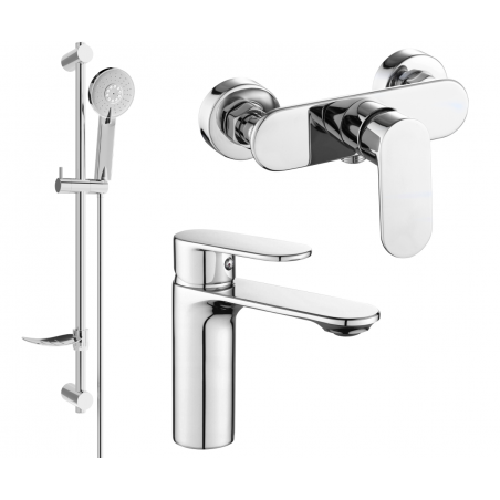 Mexen Milo DF40 set de duș, Crom - 71304DF40-00
