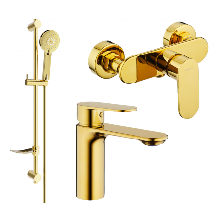 Mexen Milo DF40 set de duș, Aurie - 71304DF40-50