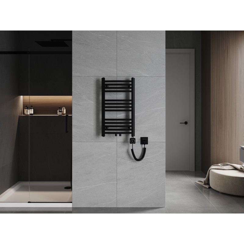 Mexen Ares elektromos fűtőtest 700 x 400 mm, 300 W, fekete - W102-0700-400-6300-70