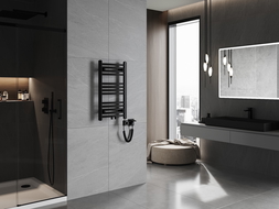 Mexen Ares elektromos fűtőtest 700 x 400 mm, 300 W, fekete - W102-0700-400-6300-70