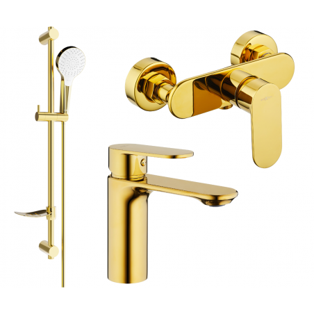 Mexen Milo DF05 set de duș, Aurie - 71304DF05-50