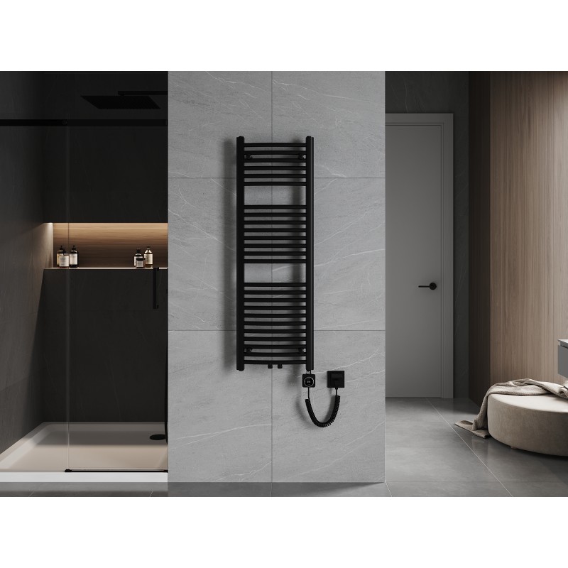 Mexen Ares 1200 x 400 mm-es elektromos radiátor, 400 W, fekete - W102-1200-400-6400-70