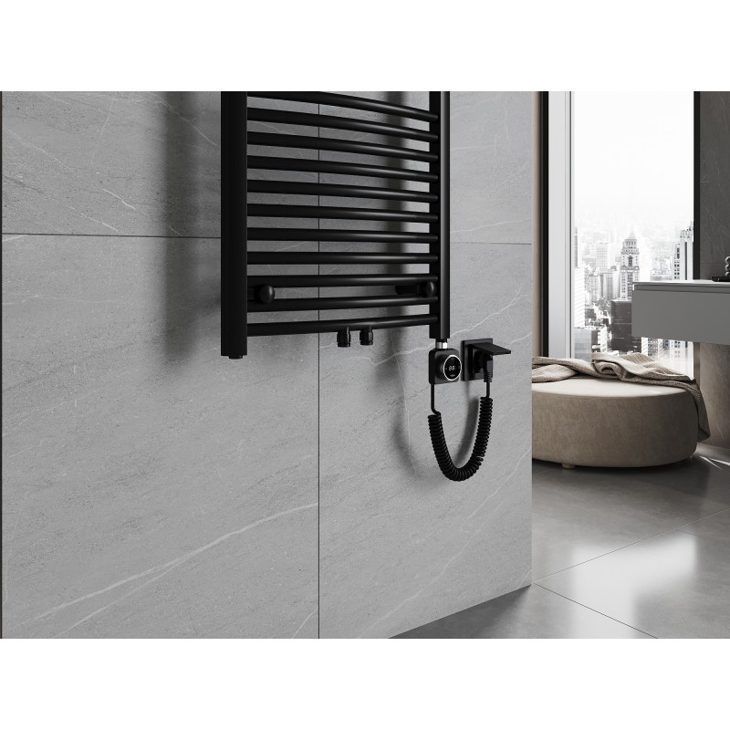 Mexen Ares 1200 x 400 mm-es elektromos radiátor, 400 W, fekete - W102-1200-400-6400-70