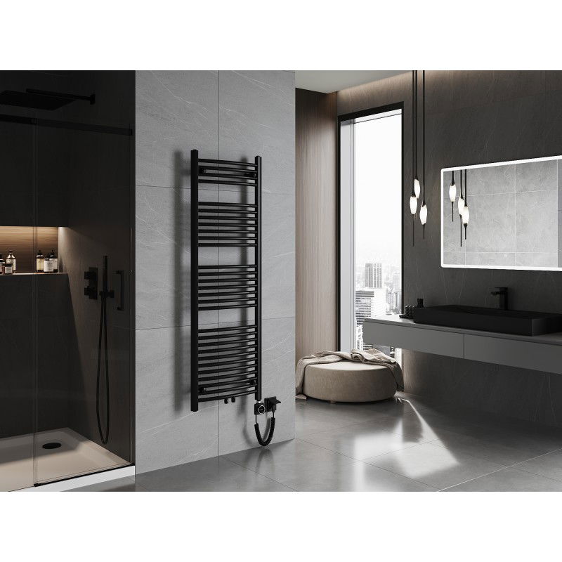 Mexen Ares elektromos fűtőtest 1500 x 500 mm, 600 W, fekete - W102-1500-500-6600-70