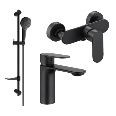 Mexen Milo Set de duș DF05, negru - 71304DF05-70