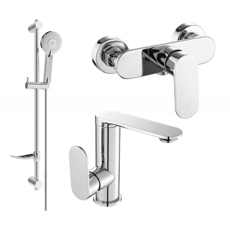 Mexen Milo DF40 set de duș, Crom - 713054DF40-00