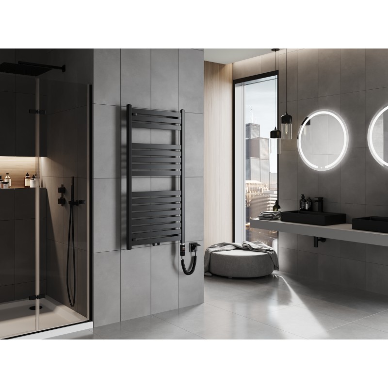 Mexen Uran elektromos radiátor 1200 x 600 mm, 600 W, fekete - W105-1200-600-2600-70