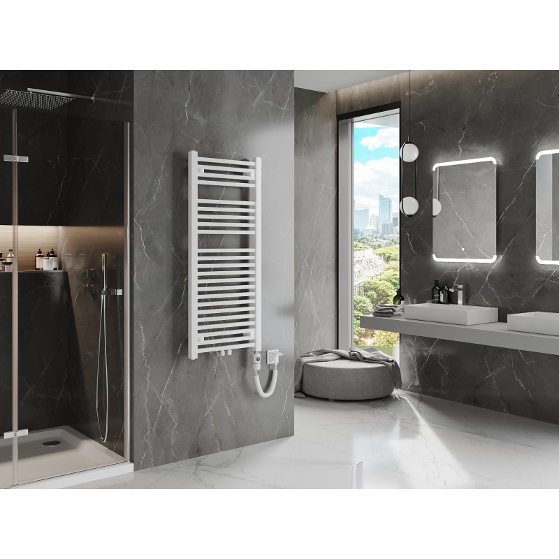 Mexen Pluton elektromos radiátor 1200 x 500 mm, 600 W, fehér - W106-1200-500-2600-20