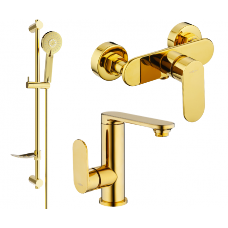Mexen Milo Set de duș DF40, auriu - 713054DF40-50