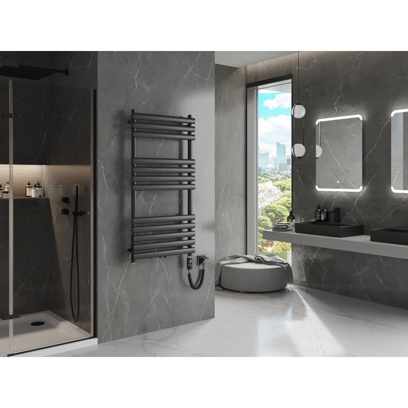 Mexen Jowisz elektromos radiátor 1200 x 600 mm, 600 W, fekete - W107-1200-600-2600-70