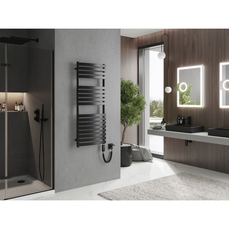 Mexen Bachus calorifer electric 1200 x 500 mm, 600 W, negru - W109-1200-500-2600-70