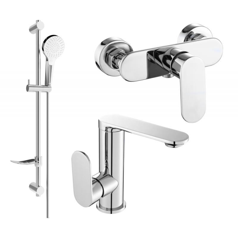 Mexen Milo DF05 zuhanykészlet, króm - 713054DF05-00