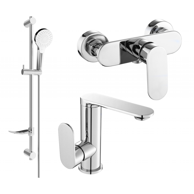 Mexen Milo Set de duș DF05, crom - 713054DF05-00