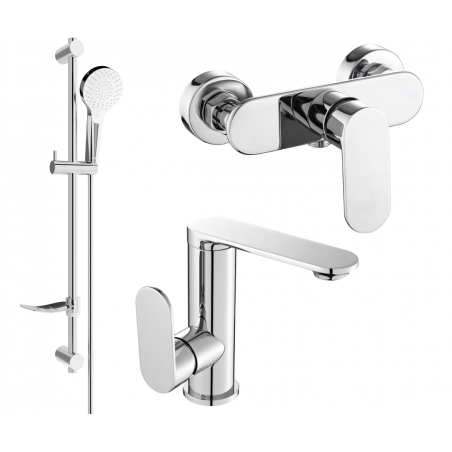 Mexen Milo DF05 zuhanykészlet, króm - 713054DF05-00