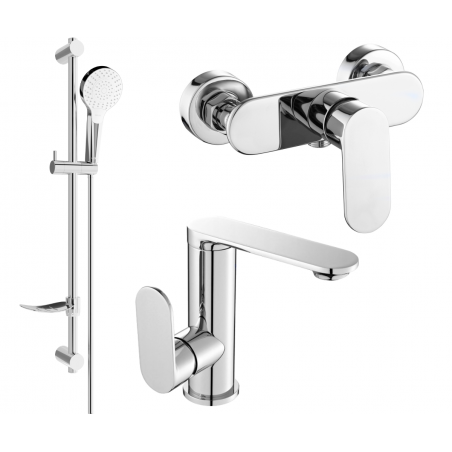Mexen Milo Set de duș DF05, crom - 713054DF05-00
