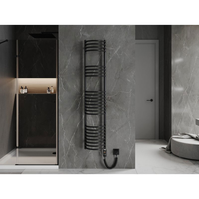 Mexen Eros elektromos radiátor 1600 x 318 mm, 600 W, fekete - W112-1600-318-2600-70