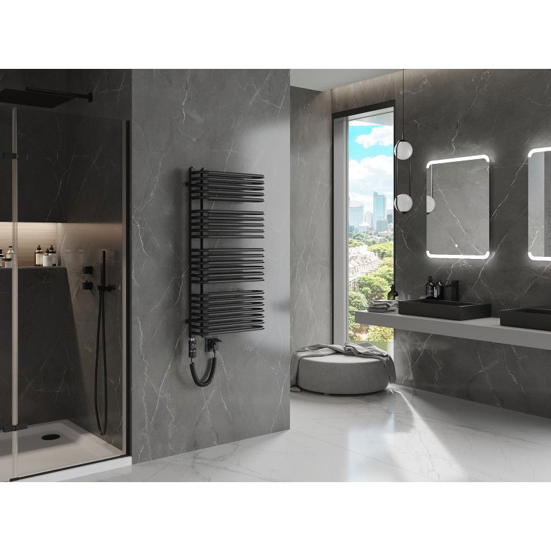 Mexen Amor elektromos radiátor 1000 x 500 mm, 900 W, fekete - W120-1000-500-2900-70