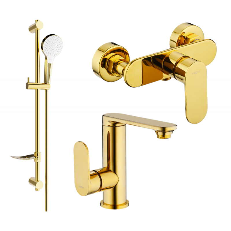 Mexen Milo DF05 set duș, auriu - 713054DF05-50