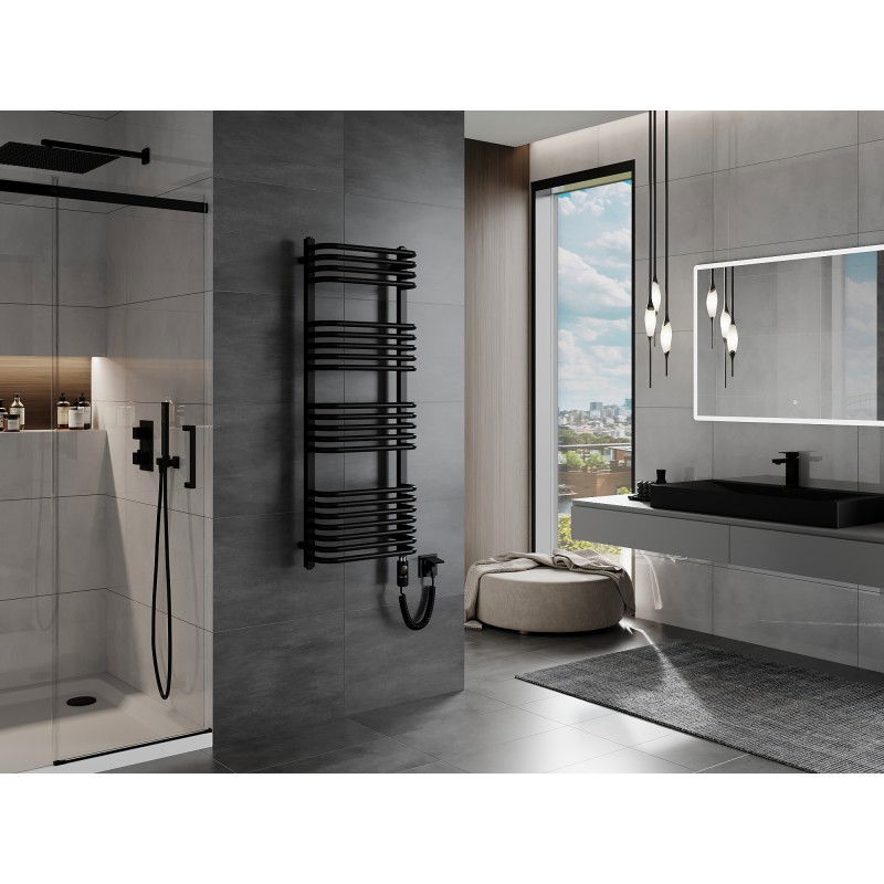 Mexen Apollo radiator electric 1210 x 450 mm, 600 W, negru - W117-1210-450-2600-70