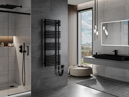 Mexen Apollo radiator electric 1210 x 450 mm, 600 W, negru - W117-1210-450-2600-70