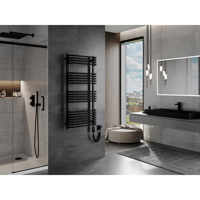 Mexen Apollo calorifer electric 1210 x 550 mm, 600 W, negru - W117-1210-550-2600-70