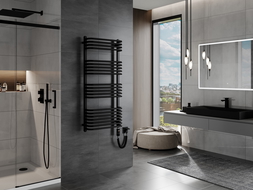 Mexen Apollo elektromos radiátor 1210 x 550 mm, 600 W, fekete - W117-1210-550-2600-70