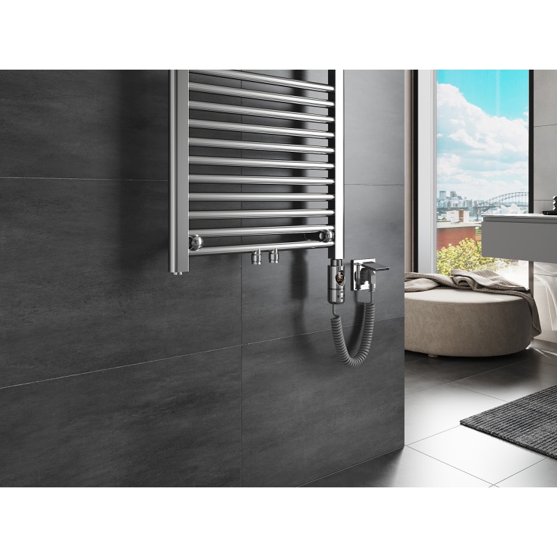 Mexen Mars elektromos radiátor 700 x 400 mm, 300 W, króm - W110-0700-400-2300-01