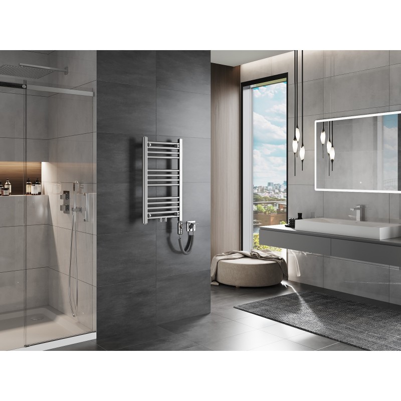 Mexen Mars elektromos radiátor 700 x 400 mm, 300 W, króm - W110-0700-400-2300-01