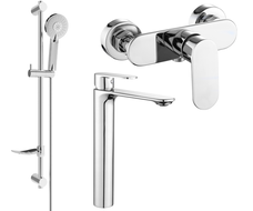 Mexen Milo DF40 zuhanyszett, króm - 71314DF40-00