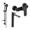 Mexen Milo Set de duș DF40, negru - 71314DF40-70