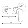 Mexen Milo DF05 set de duș, Aurie - 71314DF05-50