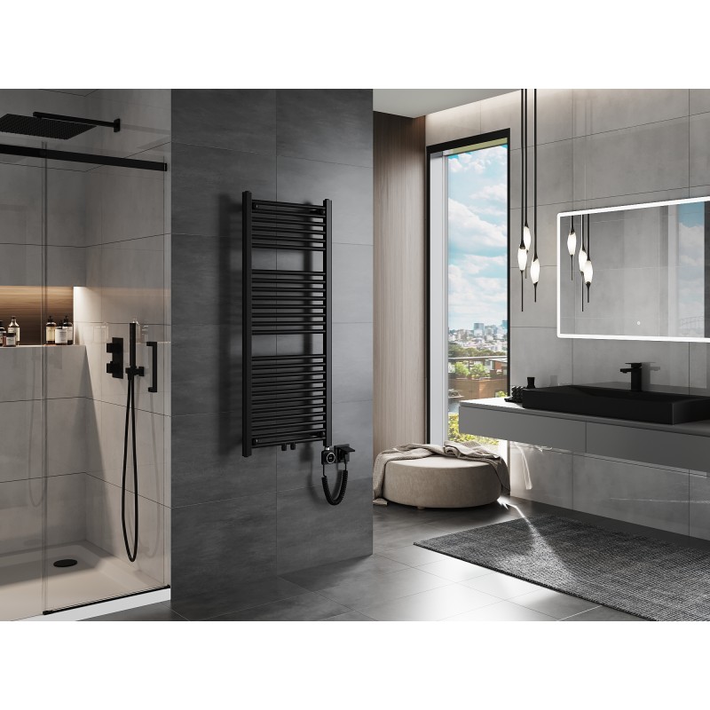 Mexen Mars elektromos radiátor 1200 x 500 mm, 500 W, fekete - W110-1200-500-6500-70