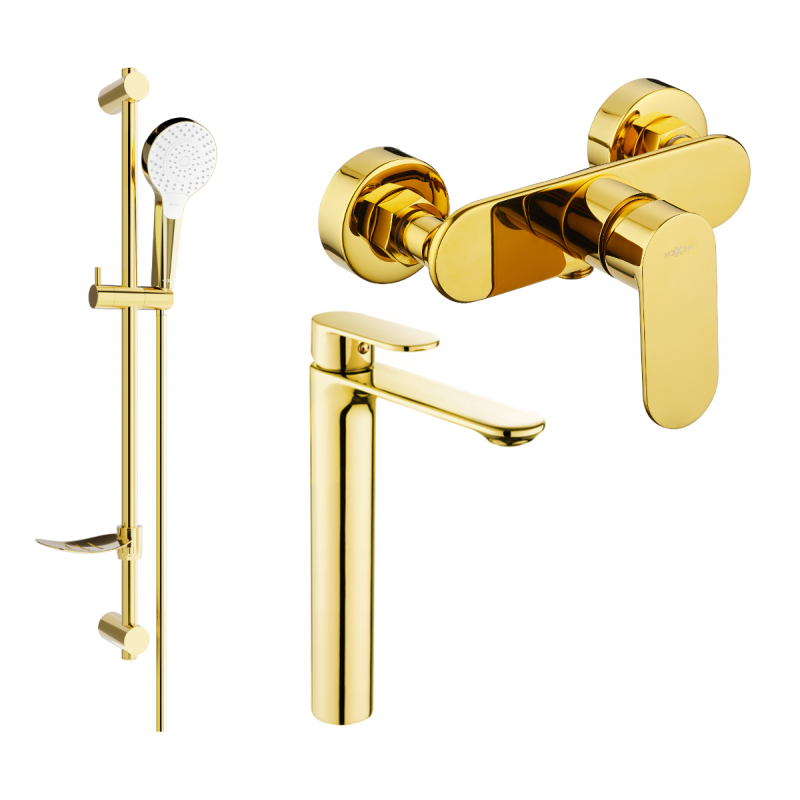 Mexen Milo DF05 set de duș, Aurie - 71314DF05-50