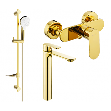 Mexen Milo DF05 set de duș, auriu - 71314DF05-50