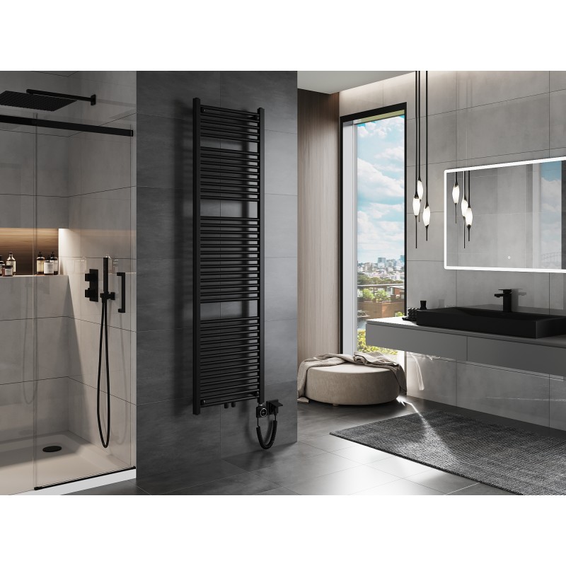 Mexen Mars elektromos radiátor 1800 x 500 mm, 900 W, fekete - W110-1800-500-6900-70