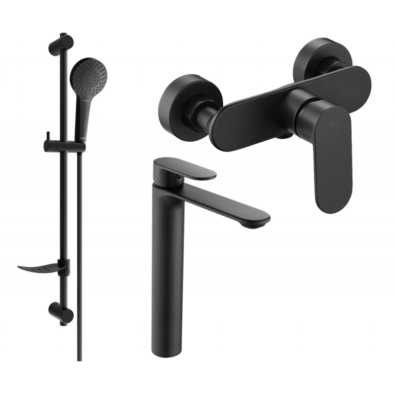 Mexen Milo DF05 set de duș, negru - 71314DF05-70